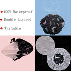 Unicorn Shower Cap for Women Men, Hotel and Hair Salon - Image 3