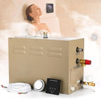 Steam Shower Generator Kit 6KW for Bath Sauna SPA, Aromatherapy Steam Head by HapyvergoDirect