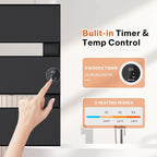 K&KALONZO Electric Towel Warmer, 18.35" W x 22.8" H Wall-Mounted Towel Heater - Image 4