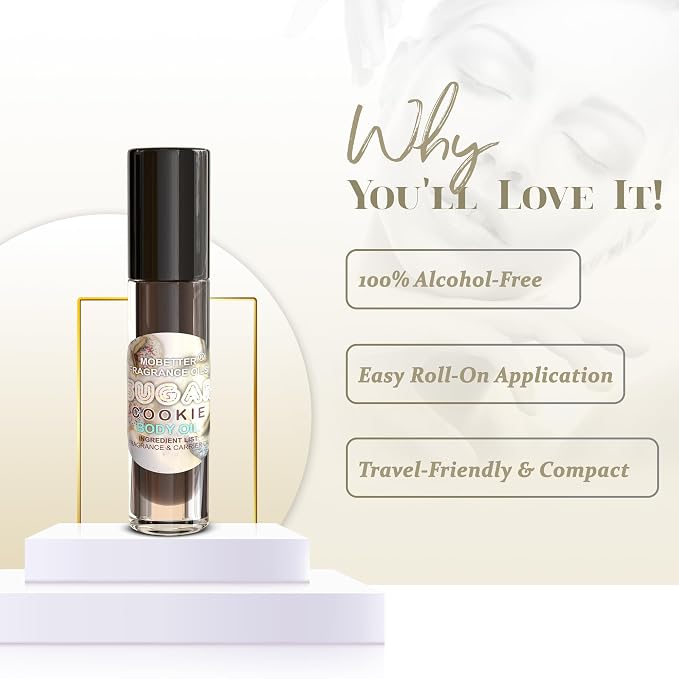 MOBETTER FRAGRANCE OILS Sugar Cookie Perfume Body Oil, Long Lasting, Travel - Image 3