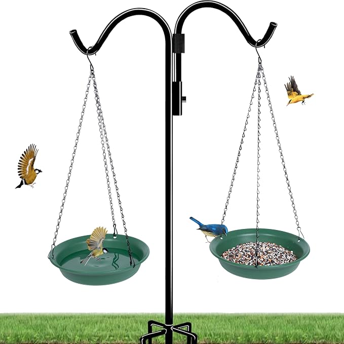VUWEZ Hanging Bird Feeder & BirdBath - Image 7