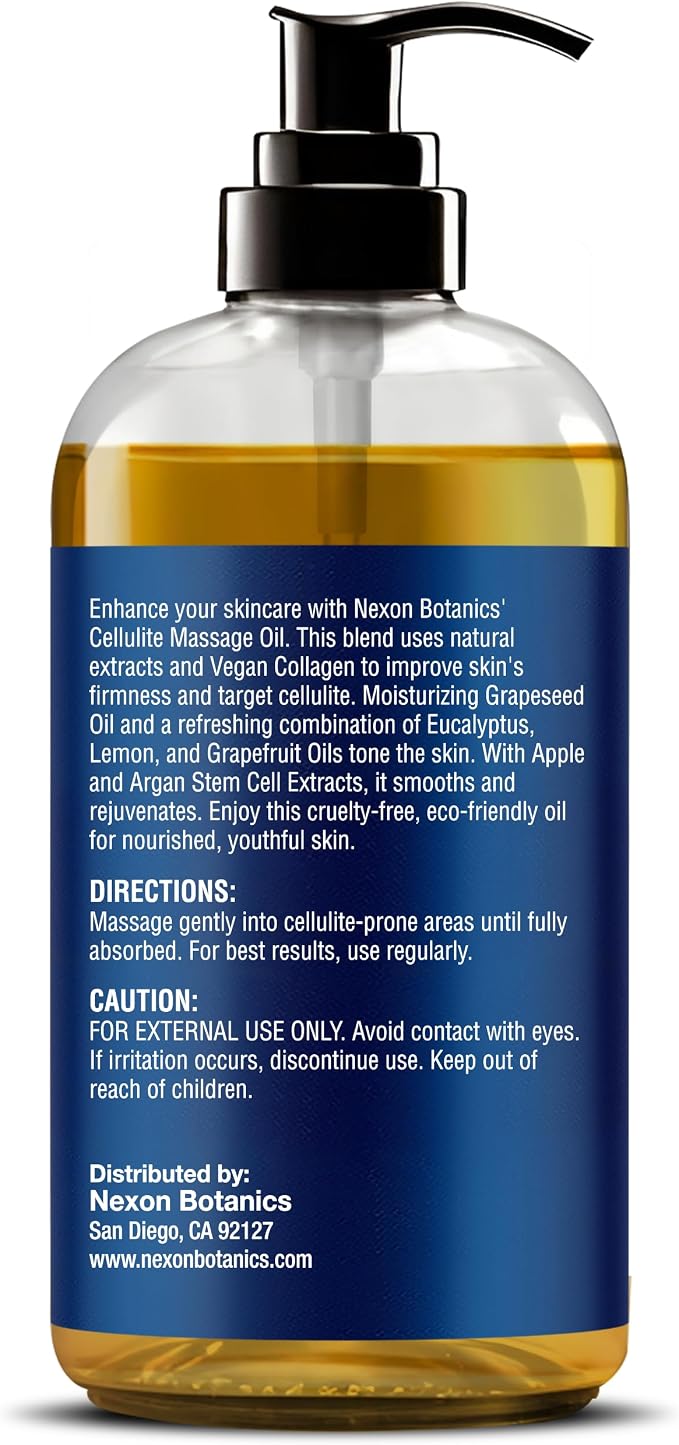 Anti-Cellulite Massage Oil for Massage Therapy 8 fl oz - Image 8