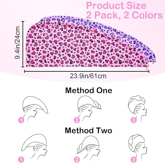 Basumee Microfiber Hair Towel Wrap - Image 7