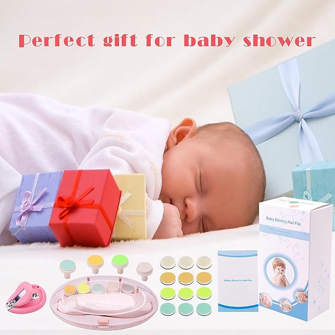 Baby Nail Trimmer Electric Nail File Baby Nail Clippers, 20 in 1 Safe Nail - Image 6
