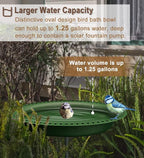 Garbuildman Upgraded 5-Prong Base Bird Bath - Image 5