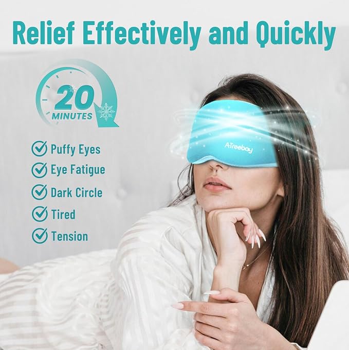 3D Gel Cooling Eye Mask, Weighted Eye mask - Image 2