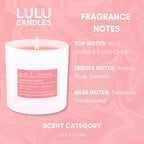 Lulu Candles | Rose & Sandalwood | Smells Floral & Woody | Luxury Scented Soy - Image 4
