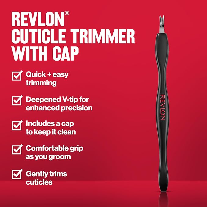 Revlon Cuticle Trimmer With Cap, High Precision V-Tip and Comfortable Grip - Image 5