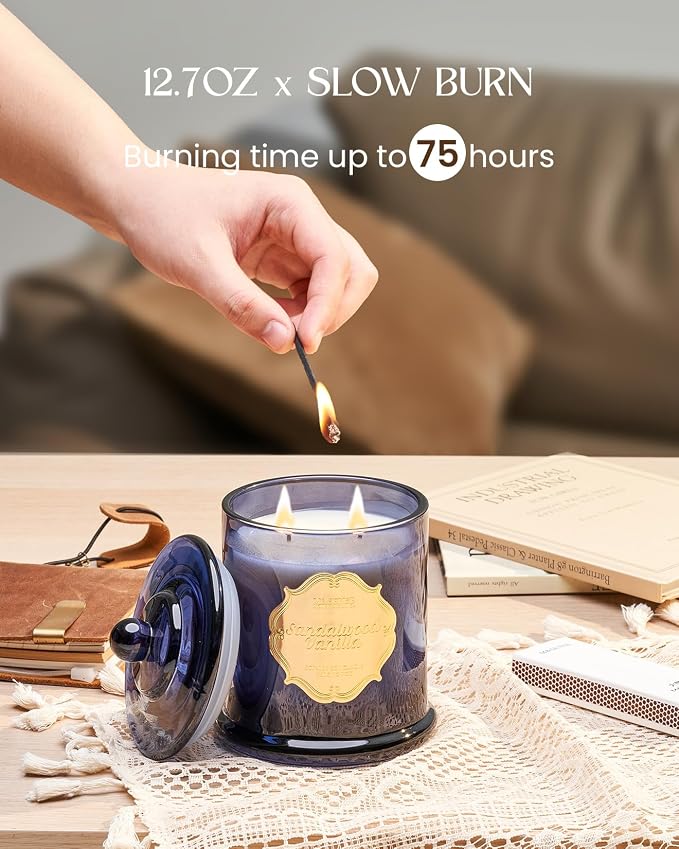 M&SENSE Sandalwood Vanilla Soy Candle - Image 7