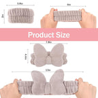 CIEHER 12 PCS Makeup Headband for Women Wrist Washband Scrunchies Cuffs for - Image 4