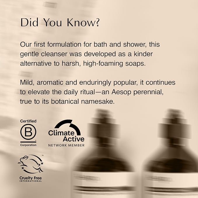 Aesop A Rose By Any Other Name Body Cleanser | Gentle Botanical Cleanser - Image 7