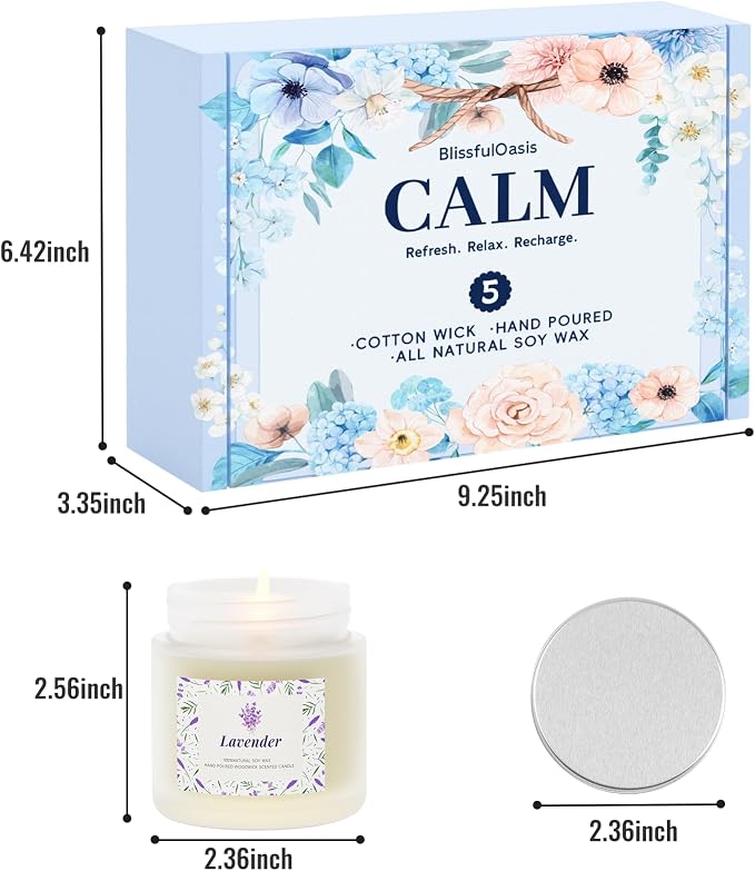 BlissfulOasis Scented Candles, Long-Lasting Candles - Image 2