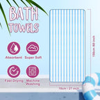 SmoothNovelty 18 Pack Microfiber Bath Towels Bulk 27'' x 60'' Oversized Size - Image 2