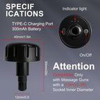 LEERCON Heating Head for Small Massage Gun - Image 2