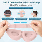ZGGCD Sleep Mask for Side Sleeper, Light Blocking Sleeping Eye Mask for Women - Image 6