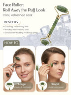 5PCS Face Roller & Gua Sha Facial Tools, Face Massage - Image 3
