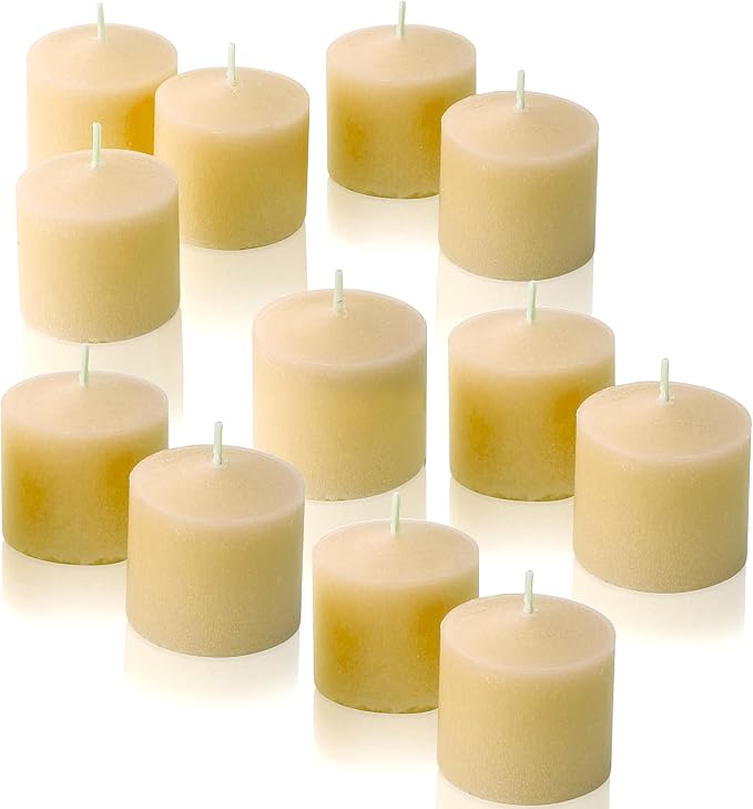 French Vanilla Scented Votive Candles, Scented 10 Hour Burn Time by LightInTheDark