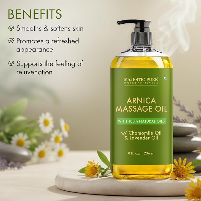MAJESTIC PURE Arnica Sore Muscle Massage Oil - Image 3