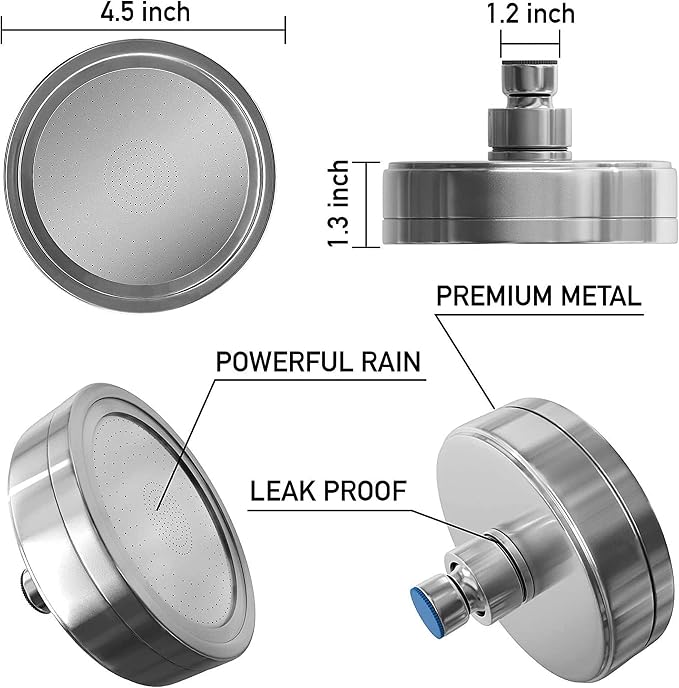 AquaHomeGroup - Filtered Shower Head Chrome & 2 x cartridges - Image 5