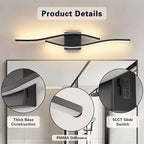 Joossnwell Bathroom Vanity Light Modern Bathroom Lighting Fixture Over Mirror - Image 7