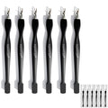 6Pcs 2-in-1 Cuticle Fork with Pusher, Dual-end Cuticle Remover Nail Pusher by HaimiLiyaHome