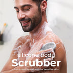 MainBasics Silicone Body Scrubber Dual-Sided Shower Loofah and Exfoliator - Image 2