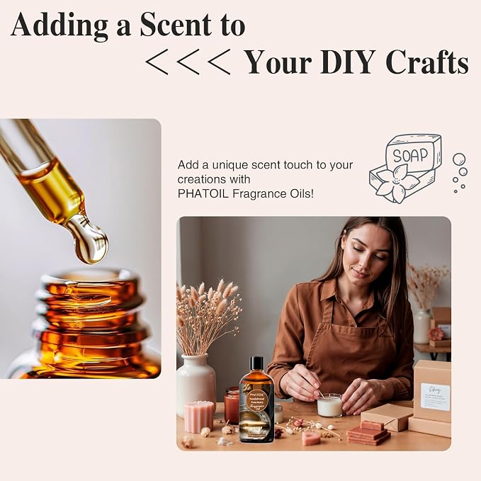 PHATOIL 3.38FL.OZ Sandalwood Sanctuary Fragrance Oils - Image 4