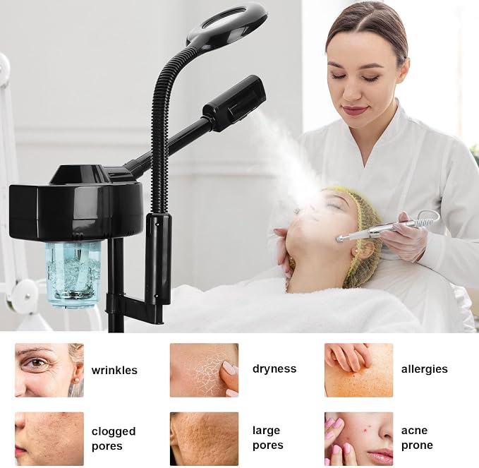 2 in 1 Facial Steamer Professional Ionic Face Steamer - Image 4