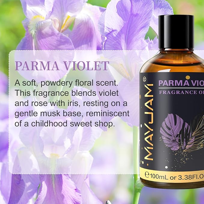 MAYJAM 100ML/3.38FL.OZ Parma Violet Fragrance Oils - Image 3