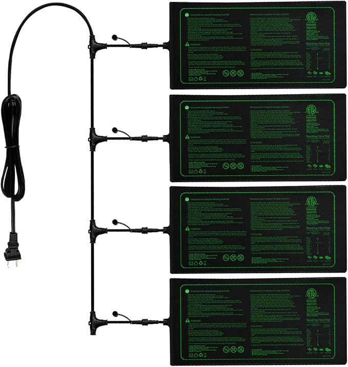 4in1 Seedling Heat Mat, Warm Hydroponic Heating Pad by Unknown