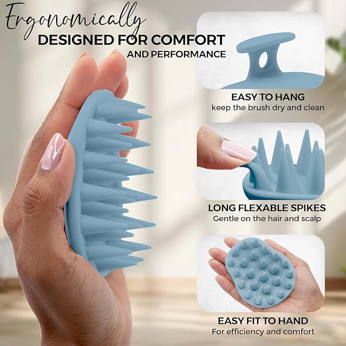 Fiora Naturals Scalp Massager Shampoo Brush - Image 3