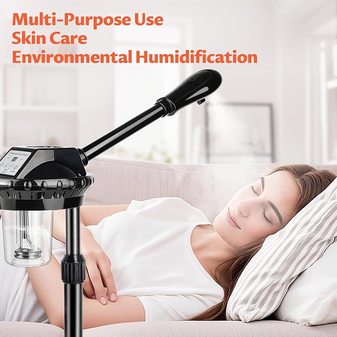 Professional Face Steamer, Adjustable Height and Angle, Facial Steamer Clean - Image 2