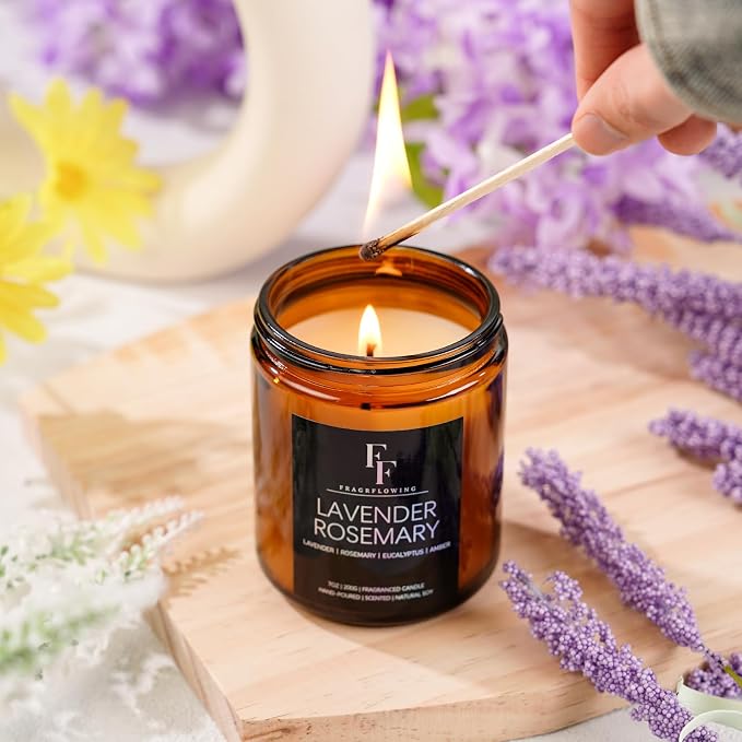 Lavender Rosemary Candle, Scented Candle - Image 5