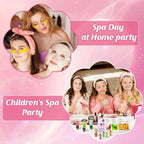 128 PCS Spa Party Supplies for Women, Spa Kit Include Lip Balm, Facial Masks - Image 3