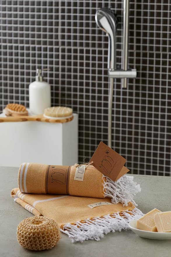 Hand Towels - Set of 2, Decorative Peshtemal Cotton Hand Towels - Image 8