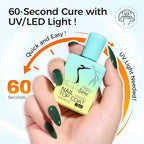 No Wipe Gel Base & Top Coat Set - Image 4