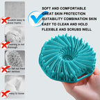 RamPula Silicone Body Scrubber, Silicone Loofah, Quick-Dry Exfoliating Body - Image 2