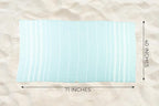Ray Silver Turkish Beach Towel – 100% Cotton 40x71 Quick Dry Oversized Sand - Image 6