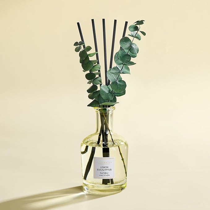 COCORRÍNA Lemon Eucalyptus Reed Diffuser – 6.76 oz Essential Oil - Image 2