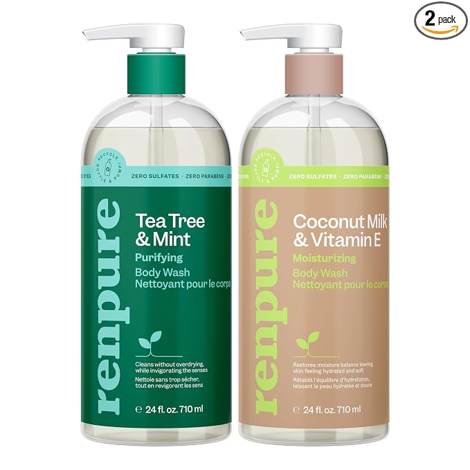 Renpure LLC Tea Tree Mint Oil & Coconut Vitamin E, Sulfate Free Moisturizing by RENPURE