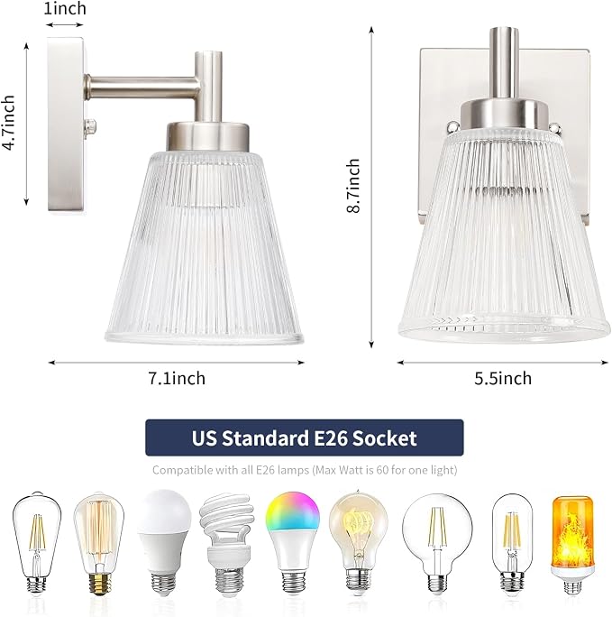 OCIOC Vintage Wall Sconce Set of 2 - Image 3