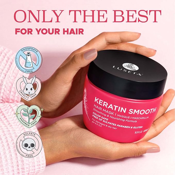 Luseta Keratin Smooth Hair Mask Hydrating & Nourishing - Image 4