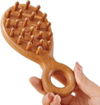 Sandalwood Head and Scalp Massager Comb, Wide Tooth Wooden Gua Sha Tool by KINTEGOOD