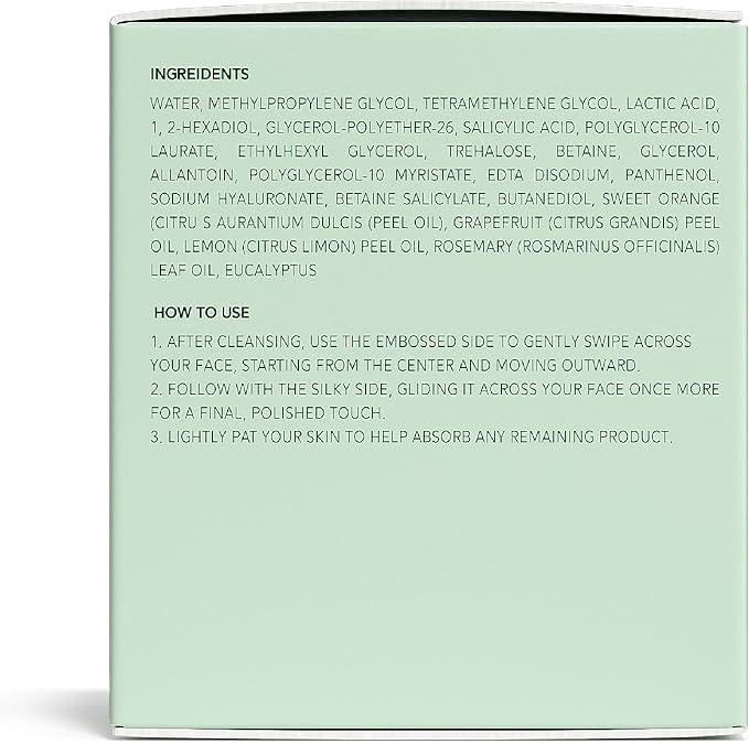 QUIA Toner Pads – AHA/BHA Dual-Action Exfoliate and Hydrate All in One – - Image 8