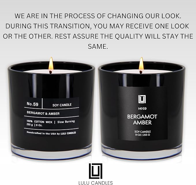 Lulu Candles | Bergamot & Amber | Smells Like Citrus & Musk | Luxury Scented - Image 3