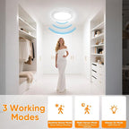 2 Pack Rechargeable Motion Sensor Ceiling Light - Image 4
