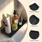 2PCS Bathroom Vanity Tray, 11.8 x 5 Inch Silicone Bathroom Counter Organizer - Image 2