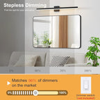 Black Bathroom Vanity Light 39.4 inch, 30W Dimmable 5CCT LED Modern Bathroom - Image 5
