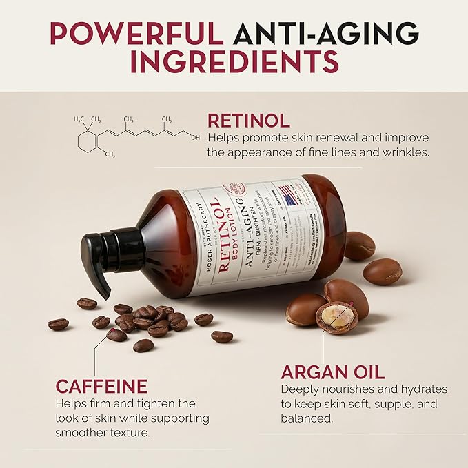 Rosen Apothecary Anti-Aging Retinol Body Lotion - Image 4
