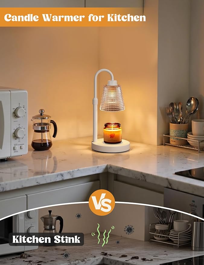 Innqoo White Candle Warmer Lamp - Image 4